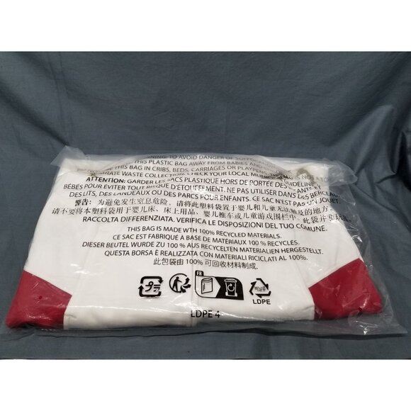 Supreme Football Zip Up Hooded Sweatshirt (FW25) White Red Size Large BRAND NEW - Picture 2 of 3